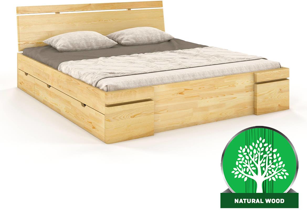 Skandica Sparta krevet 145,5x220x86 natur