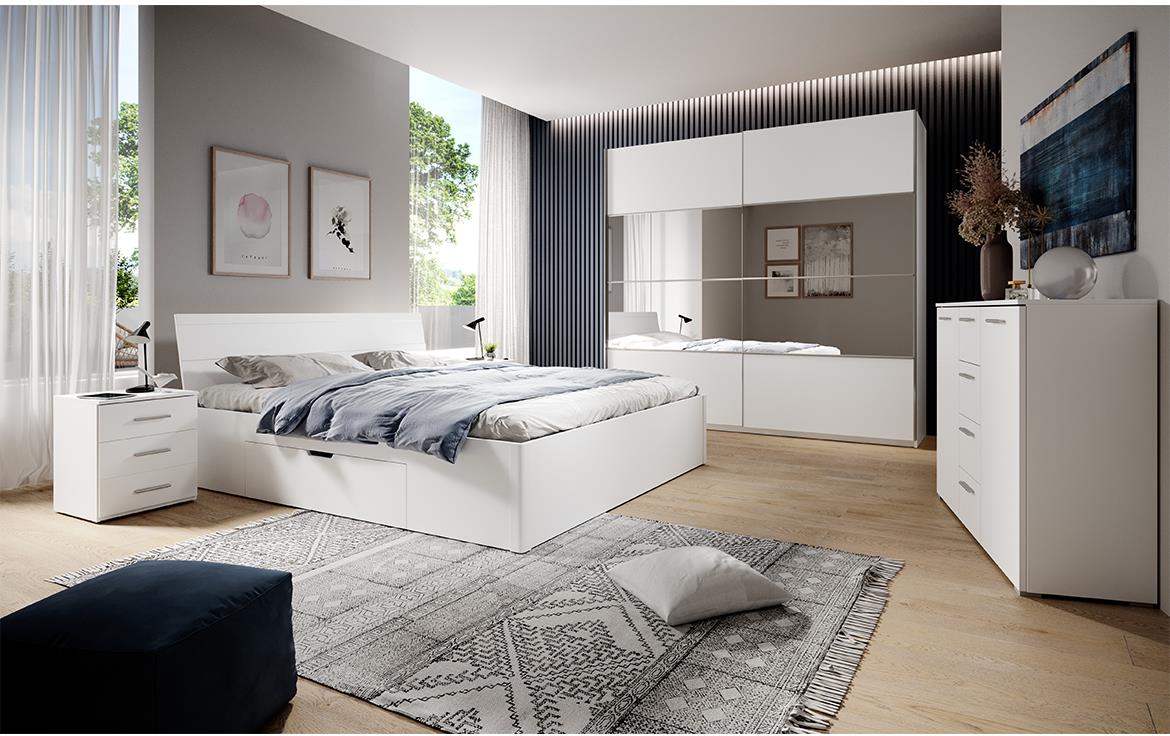 Beta 52 krevet bez podnice 186x218x92 cm beli