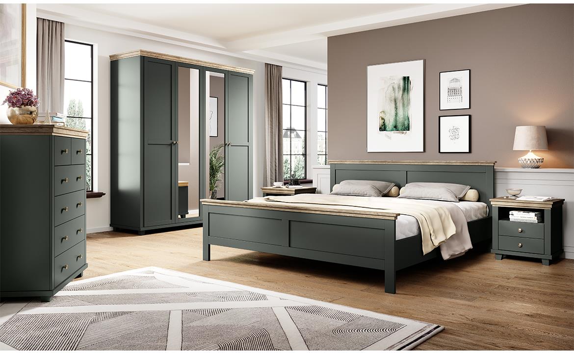 Evora 30 krevet bez podnice 151x211x89 cm zeleni