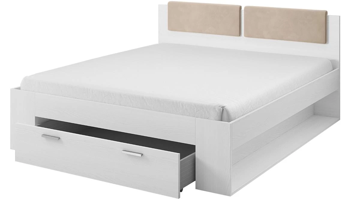 Galaxy 50 krevet bez podnice 1 fioka 146x205x101 cm beli