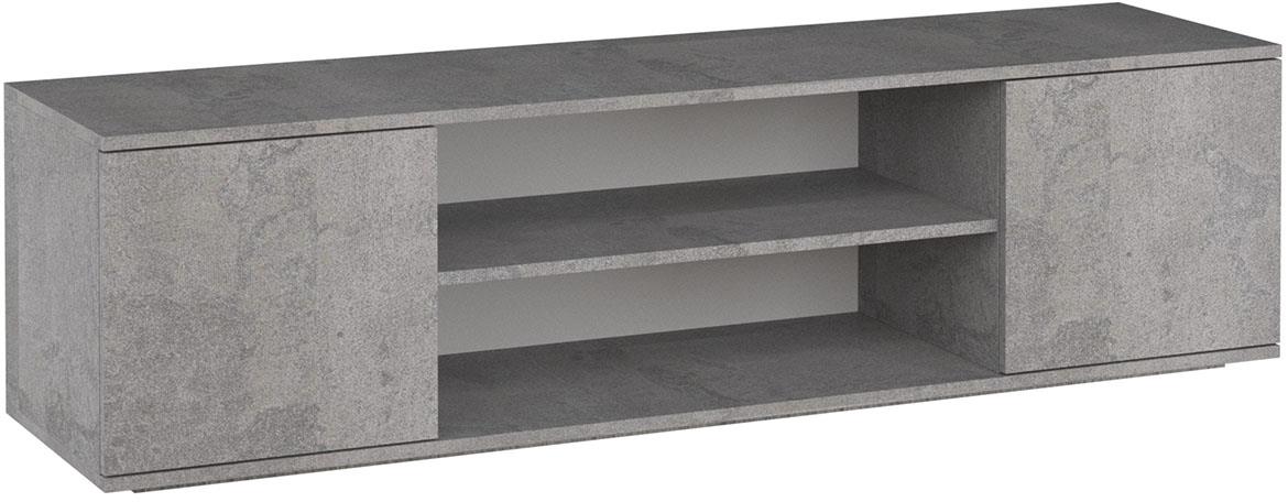 Petra TV komoda 2 vrata+2 otvora 155x40x50 cm beton