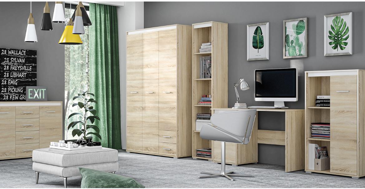 Avo 02 ormar 2 vrata 80x50x200 cm natur (sonoma hrast)
