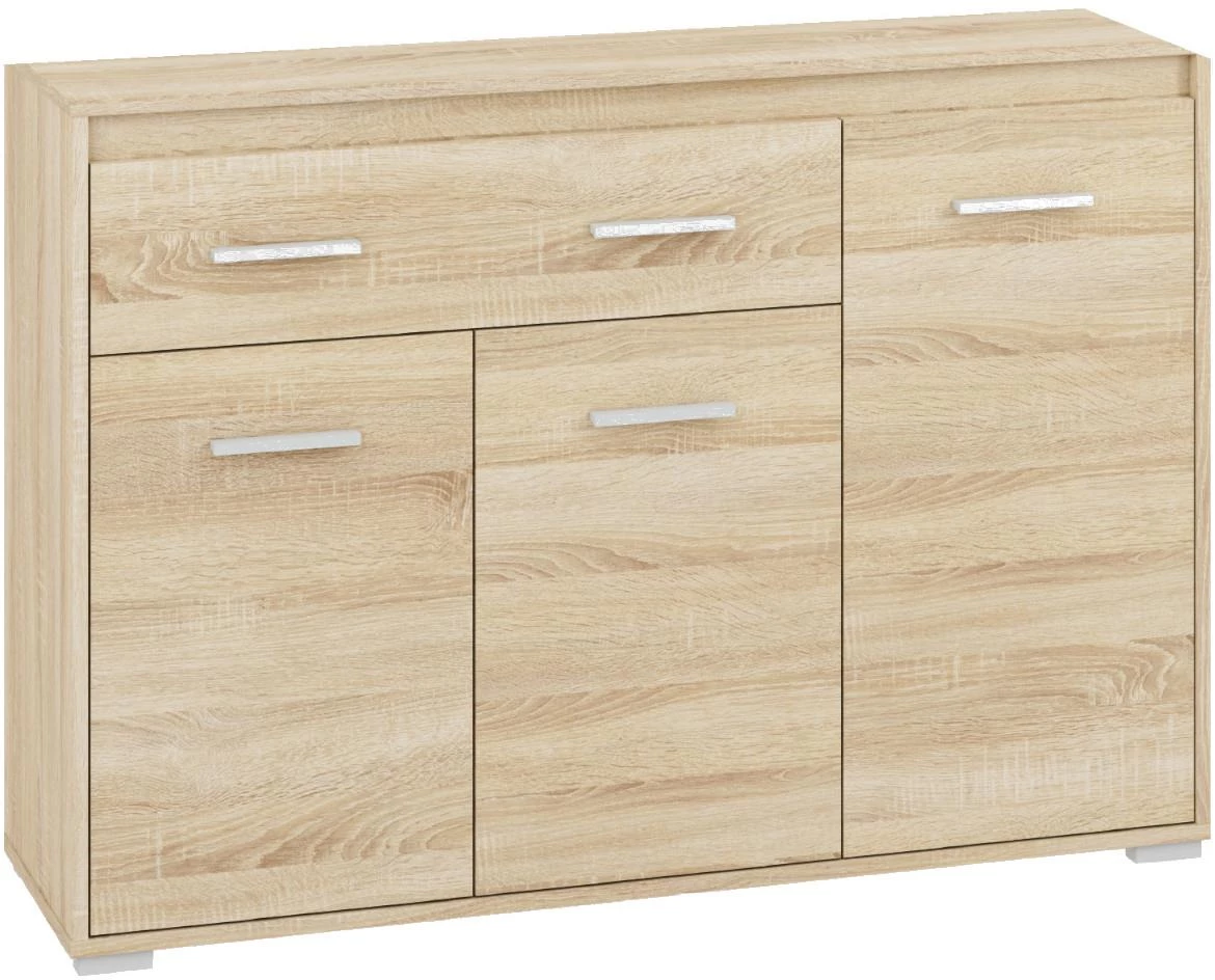 Avo 13 komoda 3 vrata+1 fioke 120x34x85 cm natur (sonoma hrast)