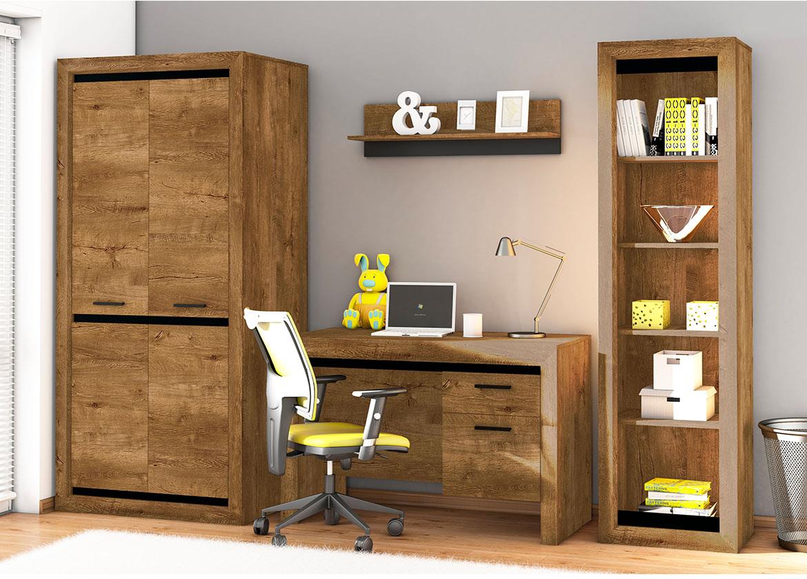 Baltica 14 klub sto 1 polica 114x61x48 cm tamni hrast