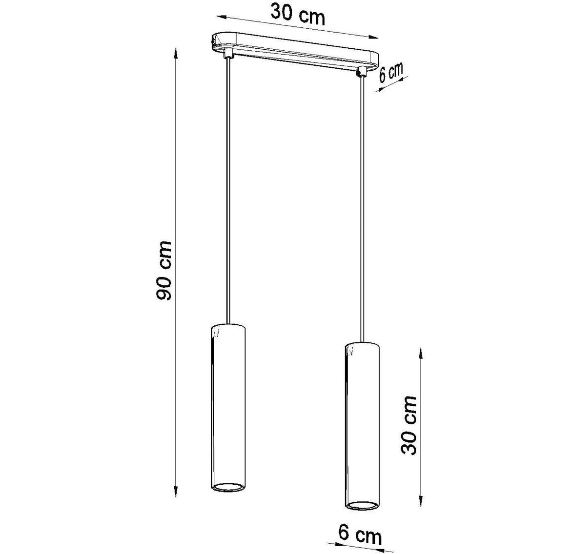 Viseca lampa Lapilla 2