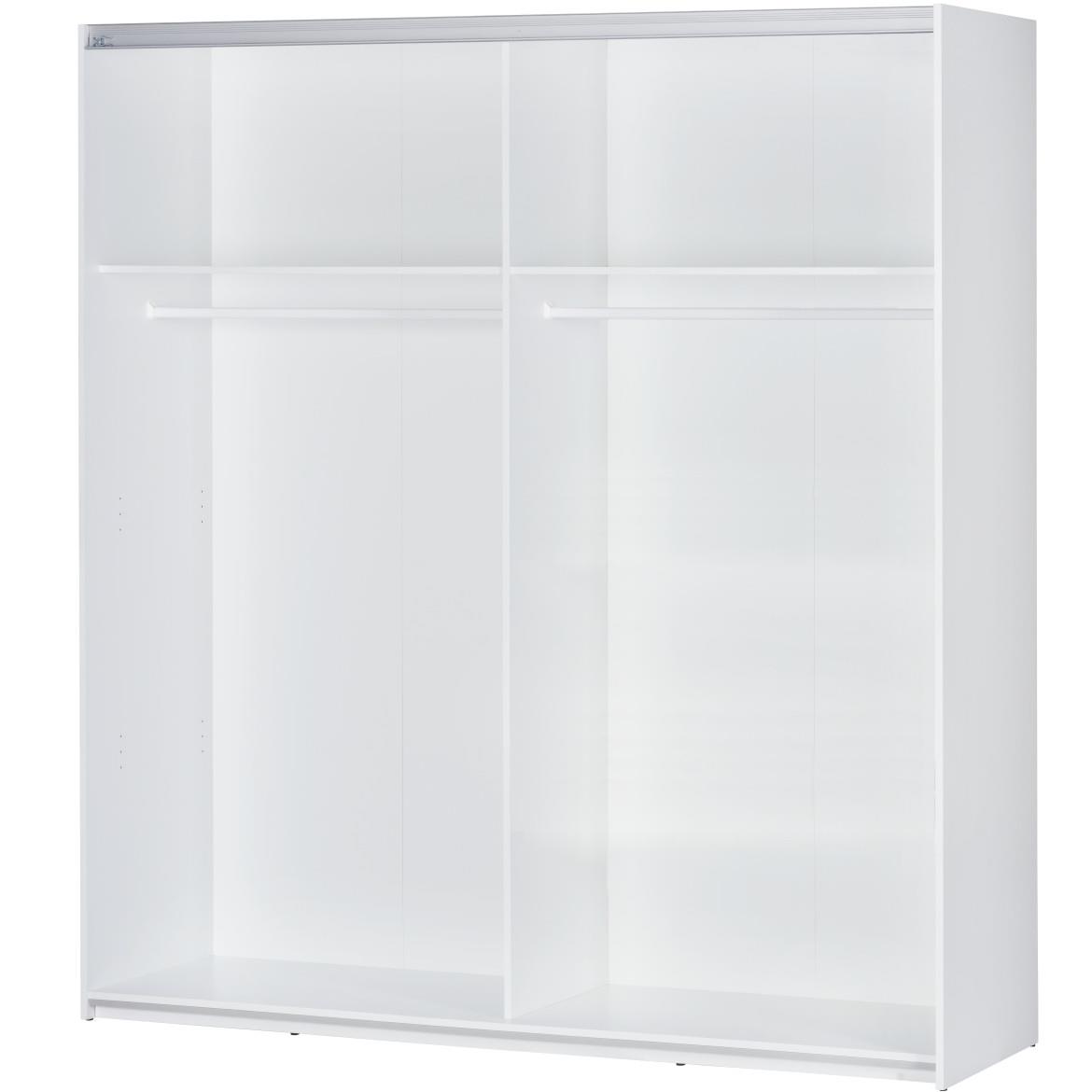 Wenecja 01 ormar 2 vrata 183x60x202 cm beli/natur (sonoma hrast)