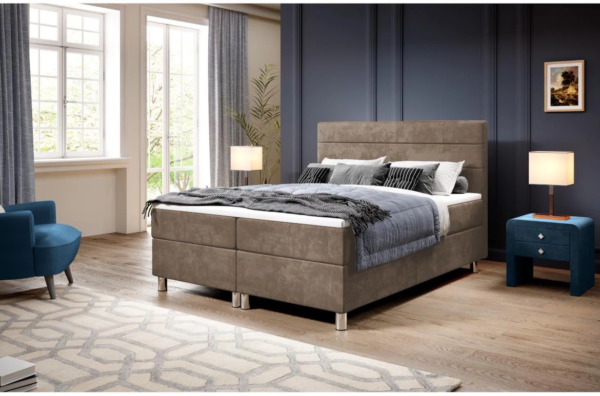 Calipso I krevet 160x206x110 cm svetlo braon (Monolith 15)