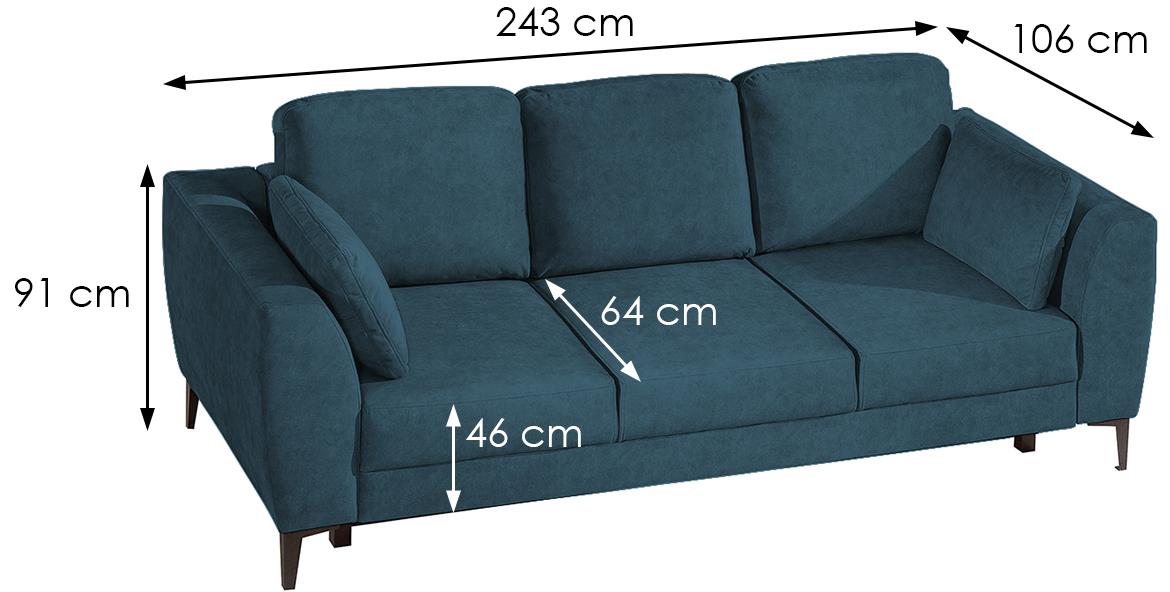 Marino trosed s ležajem i s prostorom za odlaganje 243x106x91 Chill Me 11