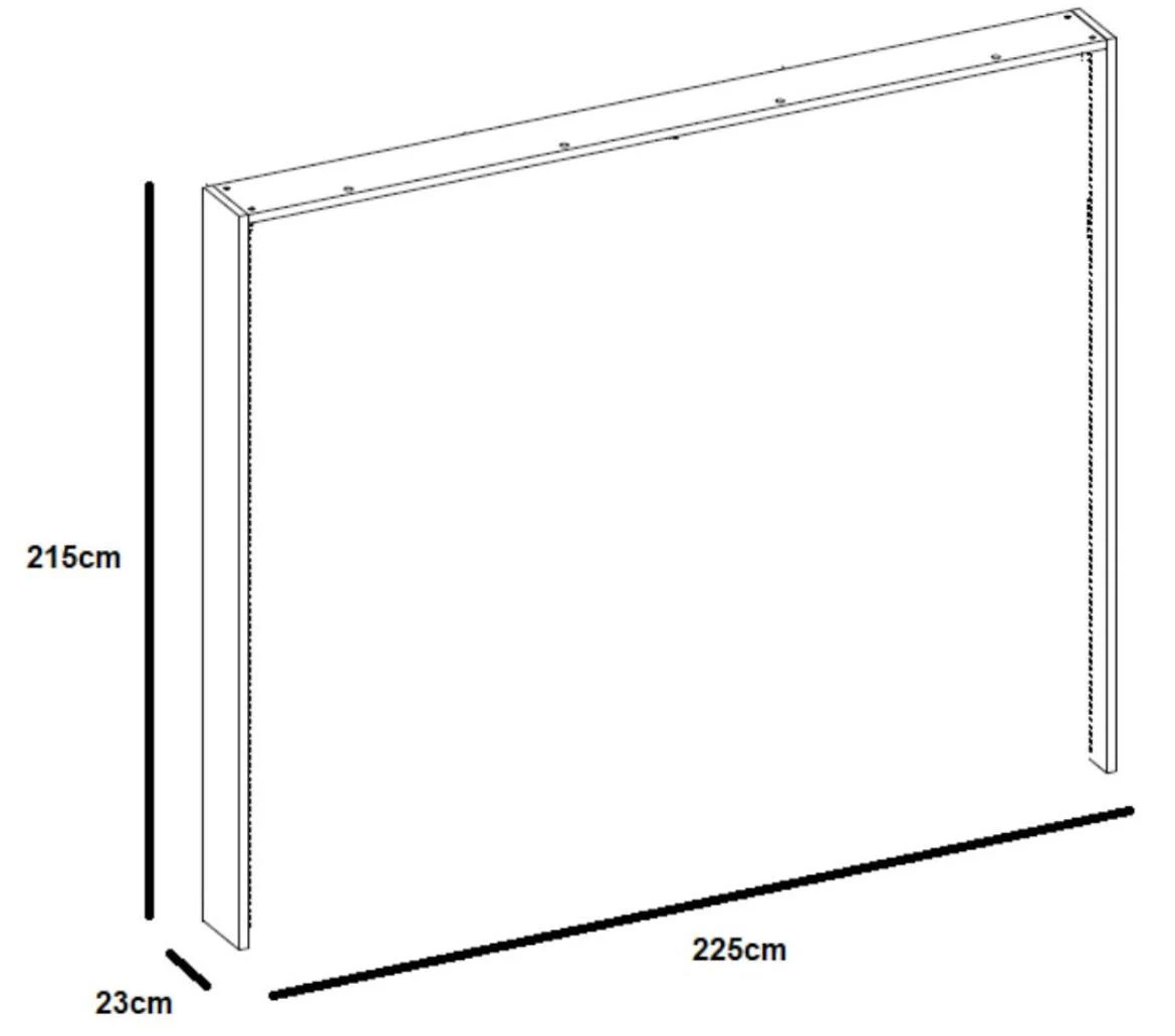 Livorno 84 venac za ormar 225x23x215 cm natur (wotan hrast)