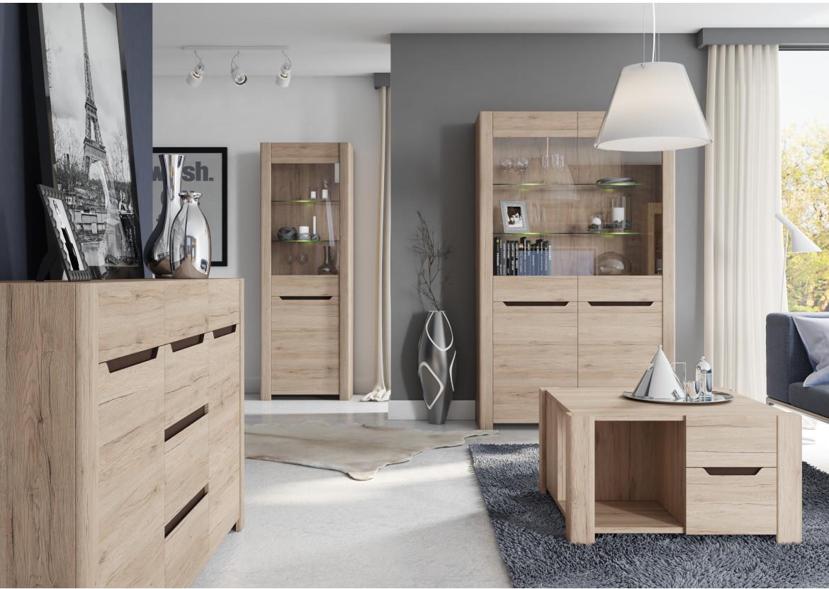 Desjo 52 nocni ormaric 1 fioka 57x42x51 cm natur (San Remo hrast)