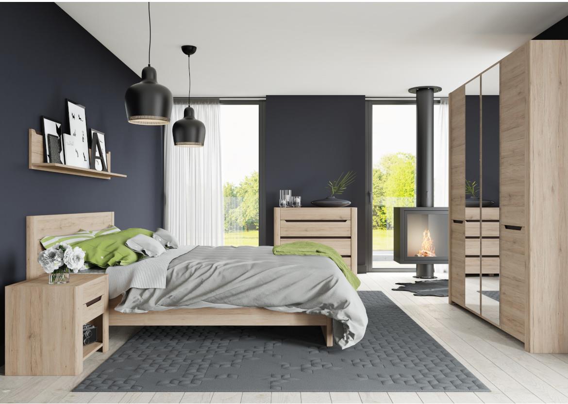 Desjo 52 nocni ormaric 1 fioka 57x42x51 cm natur (San Remo hrast)