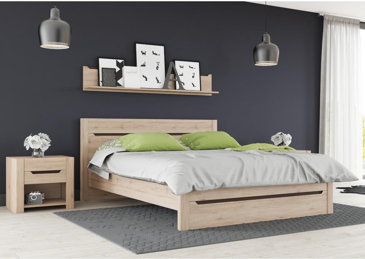 Desjo 52 nocni ormaric 1 fioka 57x42x51 cm natur (San Remo hrast)
