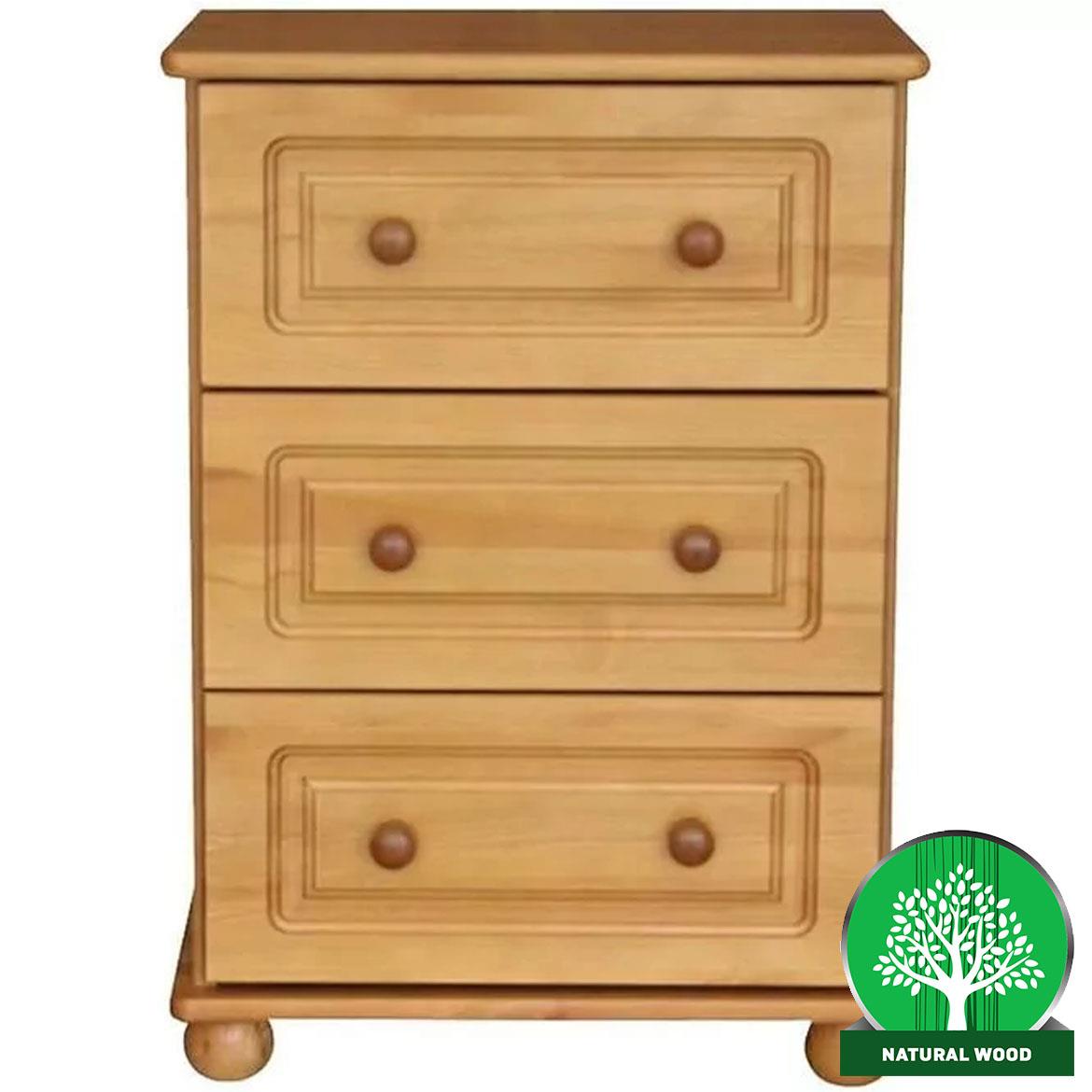 Fil komoda 3 fioke 60x40x78 cm natur