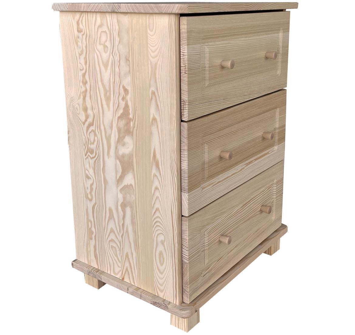 Fil komoda 3 fioke 60x40x78 cm svetli natur