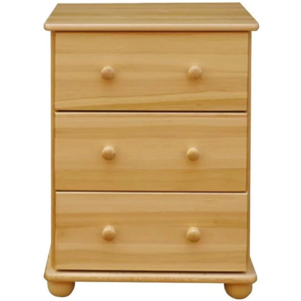 Komoda 3 fioke 60x40x78 cm natur