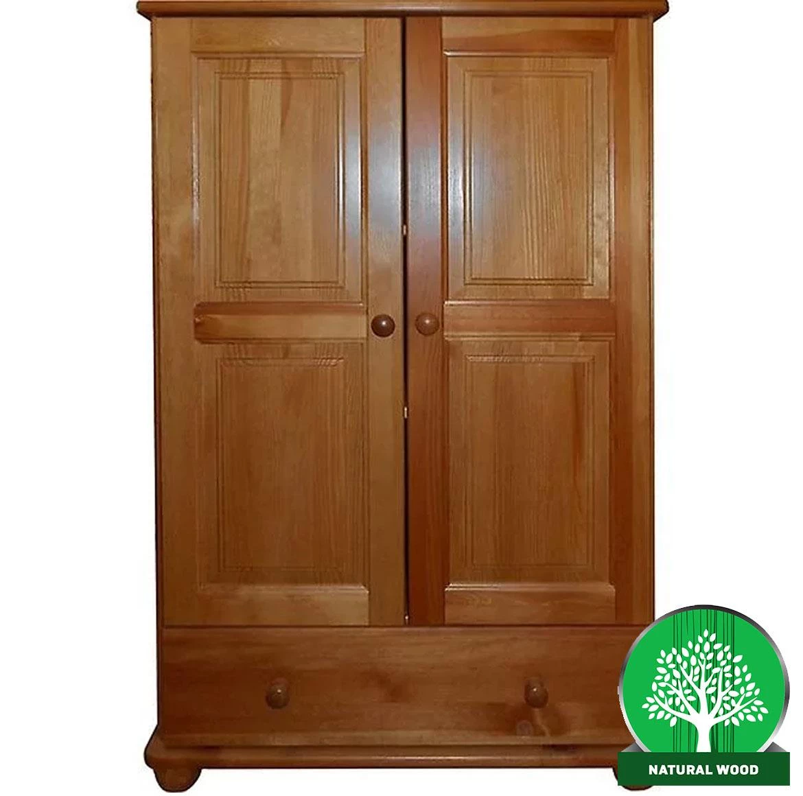 Fil komoda 2 vrata+1 fioka 80x40x126 cm tamni natur