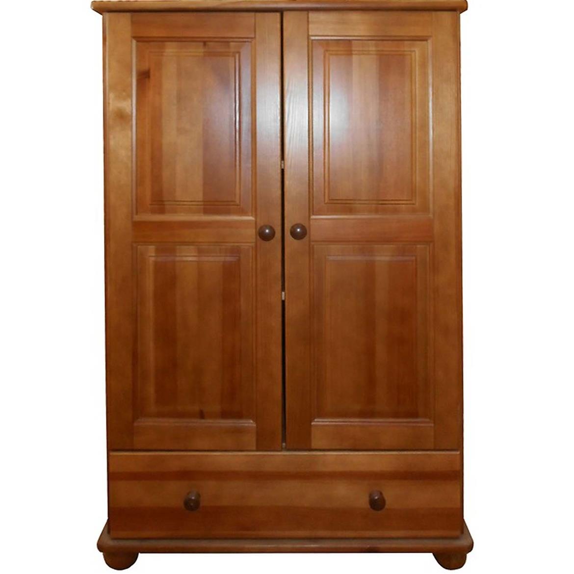 Fil komoda 2 vrata+1 fioka 80x40x126 cm tamni natur