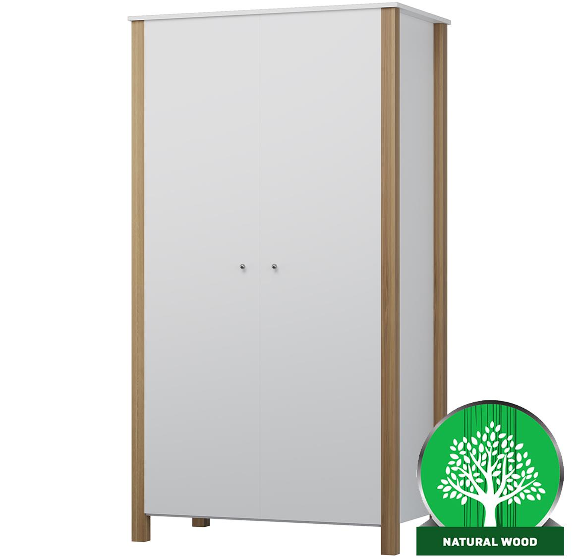 Oscar II ormar 2 vrata 90x53x180 cm beli