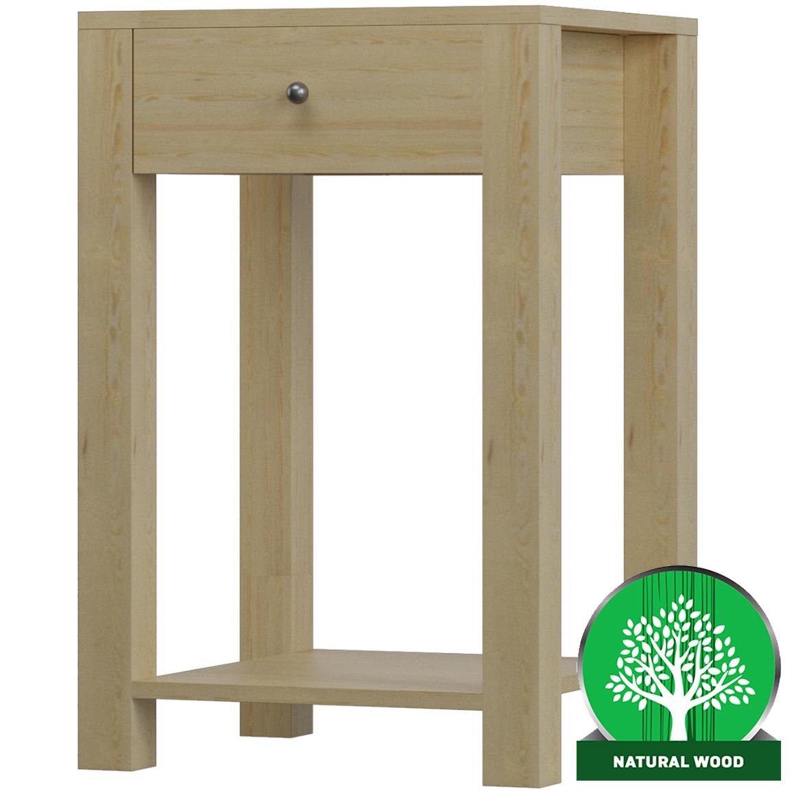 Oscar nocni ormaric 1 fioka 42x34x65 cm svetli natur