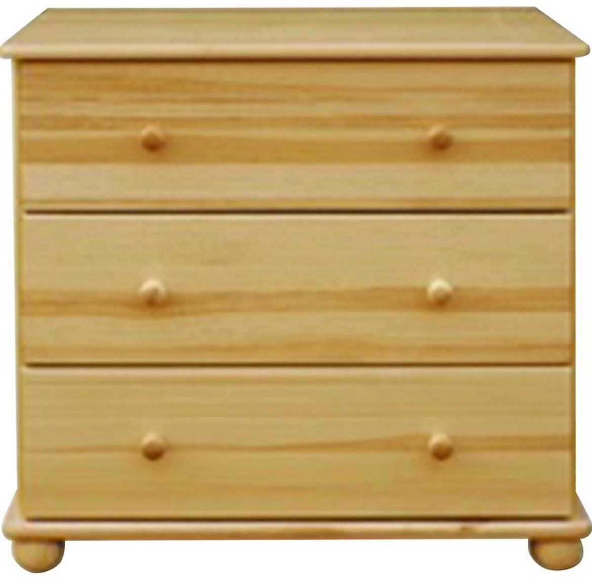 Merkury komoda K6 3 fioke 80x40x70 cm natur