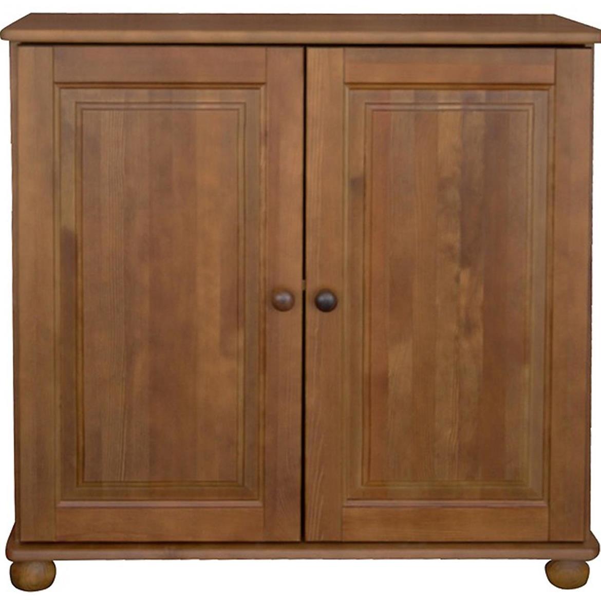 Komoda 44 2 vrata 86x40x90 cm tamni natur
