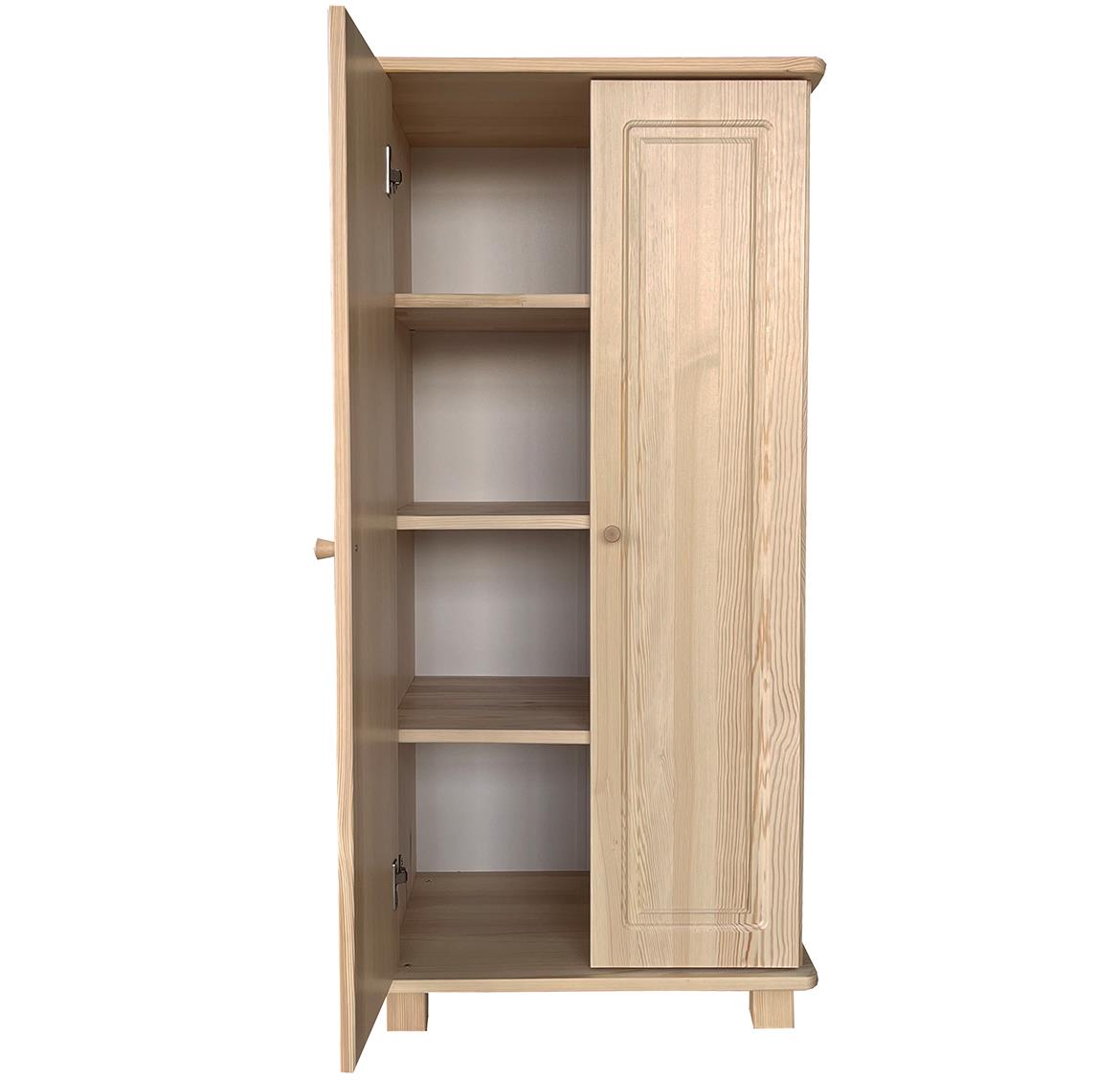 Komoda 2 vrata 60x40x122 cm svetli natur
