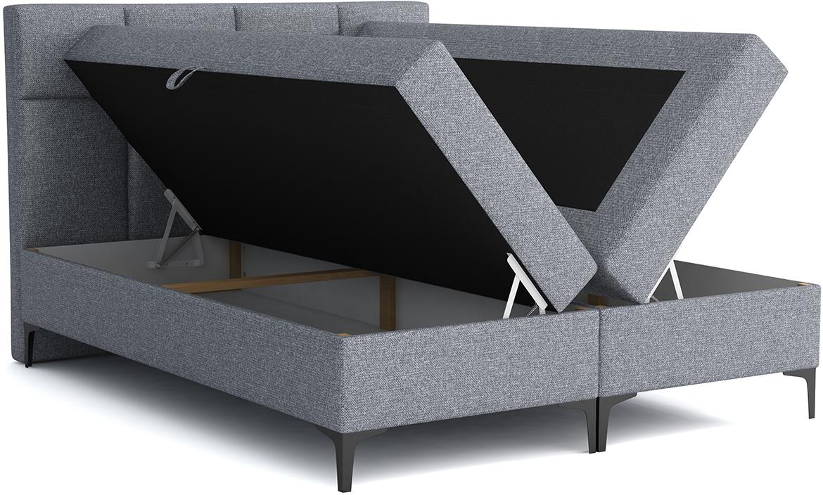Jupiter solid  89 boxspring krevet 89  180x200 cm siva