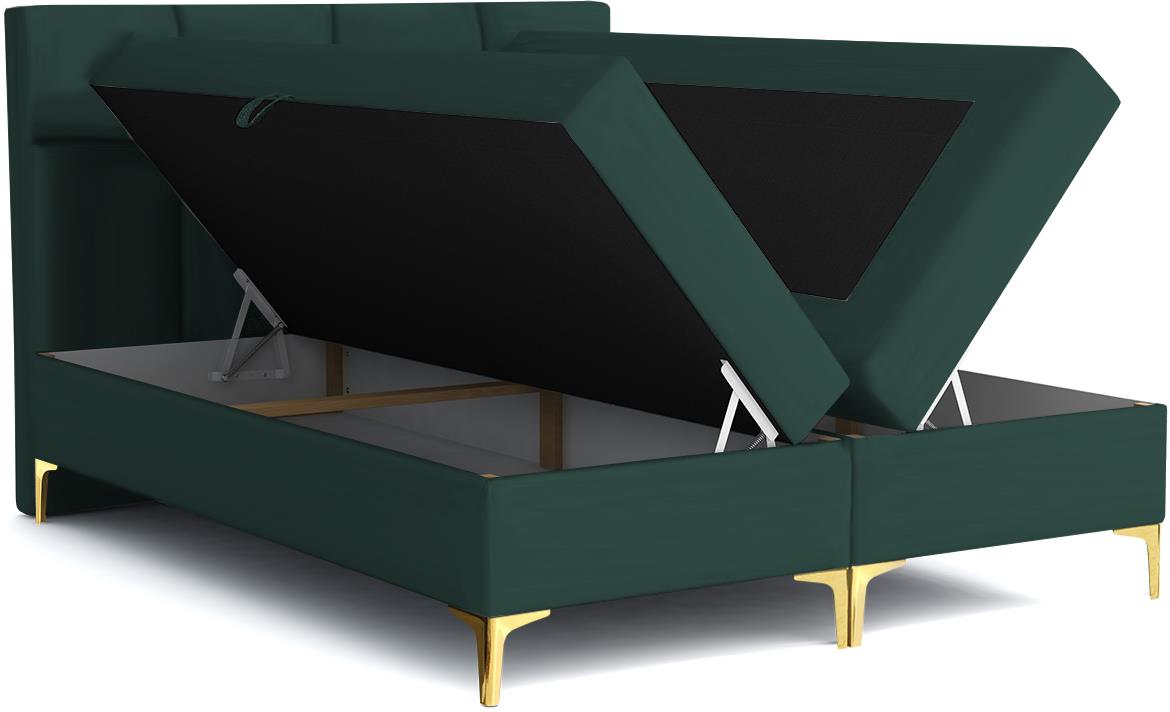 Jupiter mil 12462 boxspring postelja 160x200 cm zelena