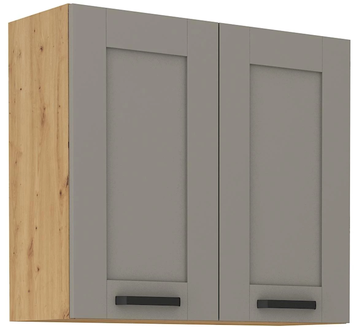 Luna 80G-72 2F ormar kuhinjski 2 vrata 80x31x72 cm siva/natur (artisan hrast)