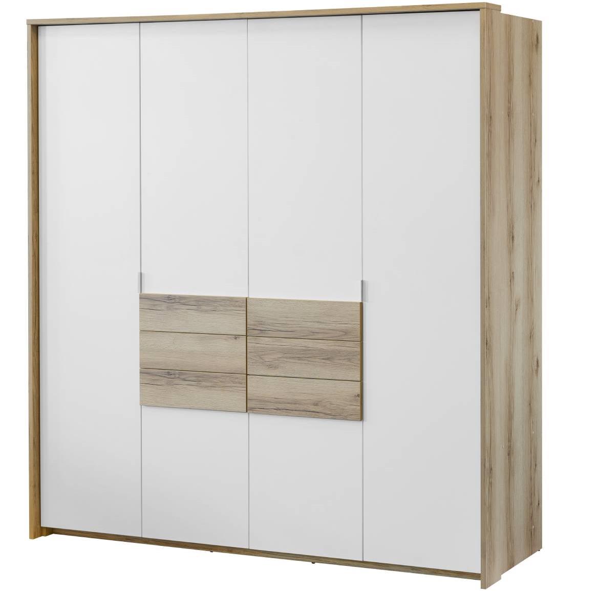 Panama ormar 2 vrata 208x65x217cm hrast/beli
