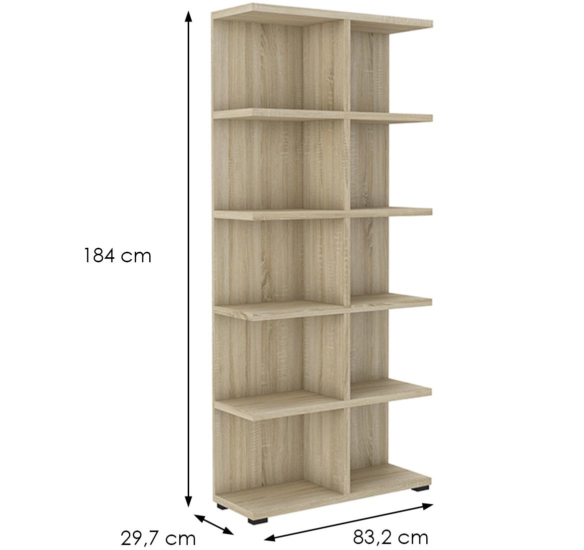 More 05 polica 84x30x184 cm sonoma hrast