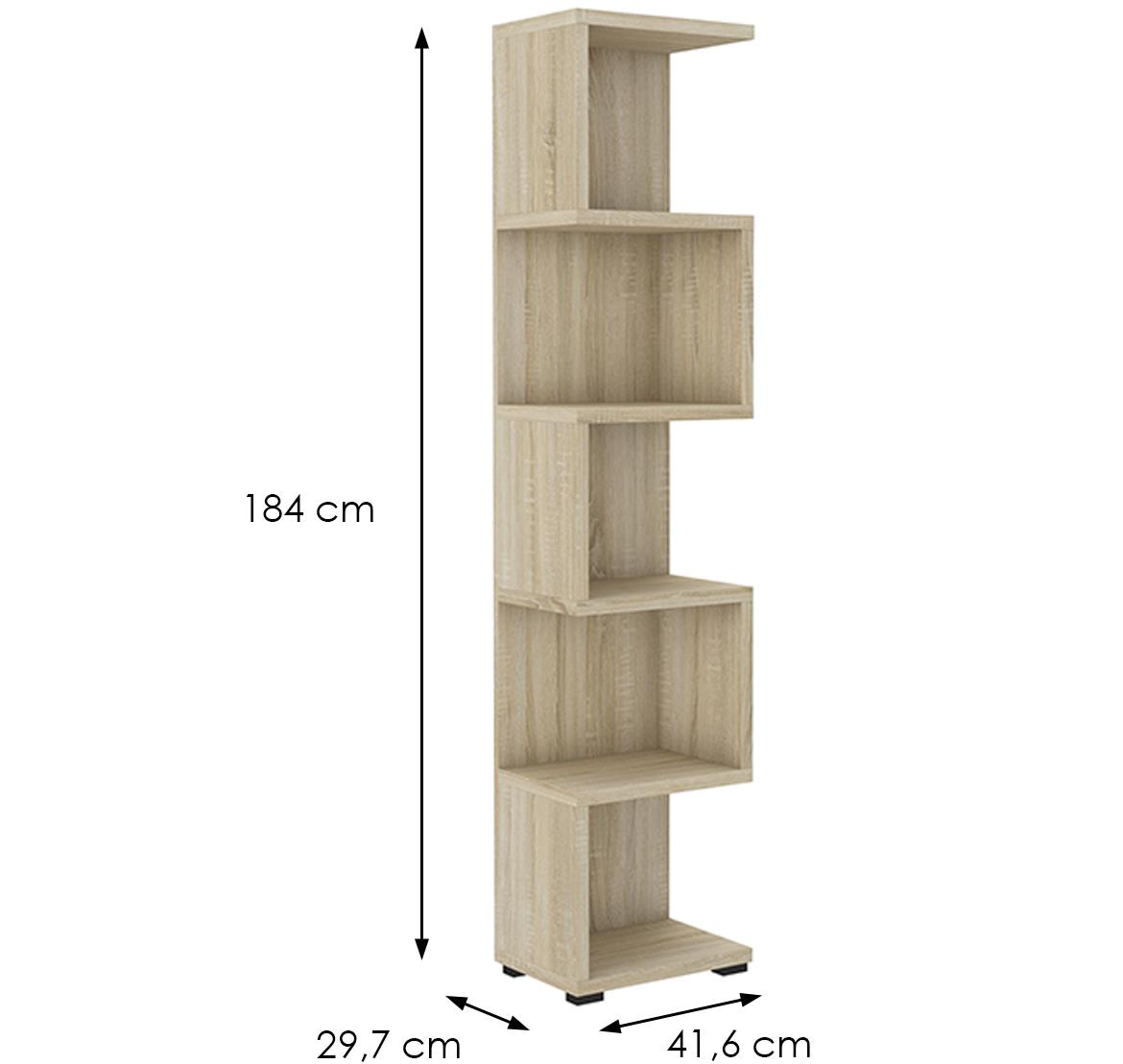 More 01 polica 42x30x184 cm sonoma hrast