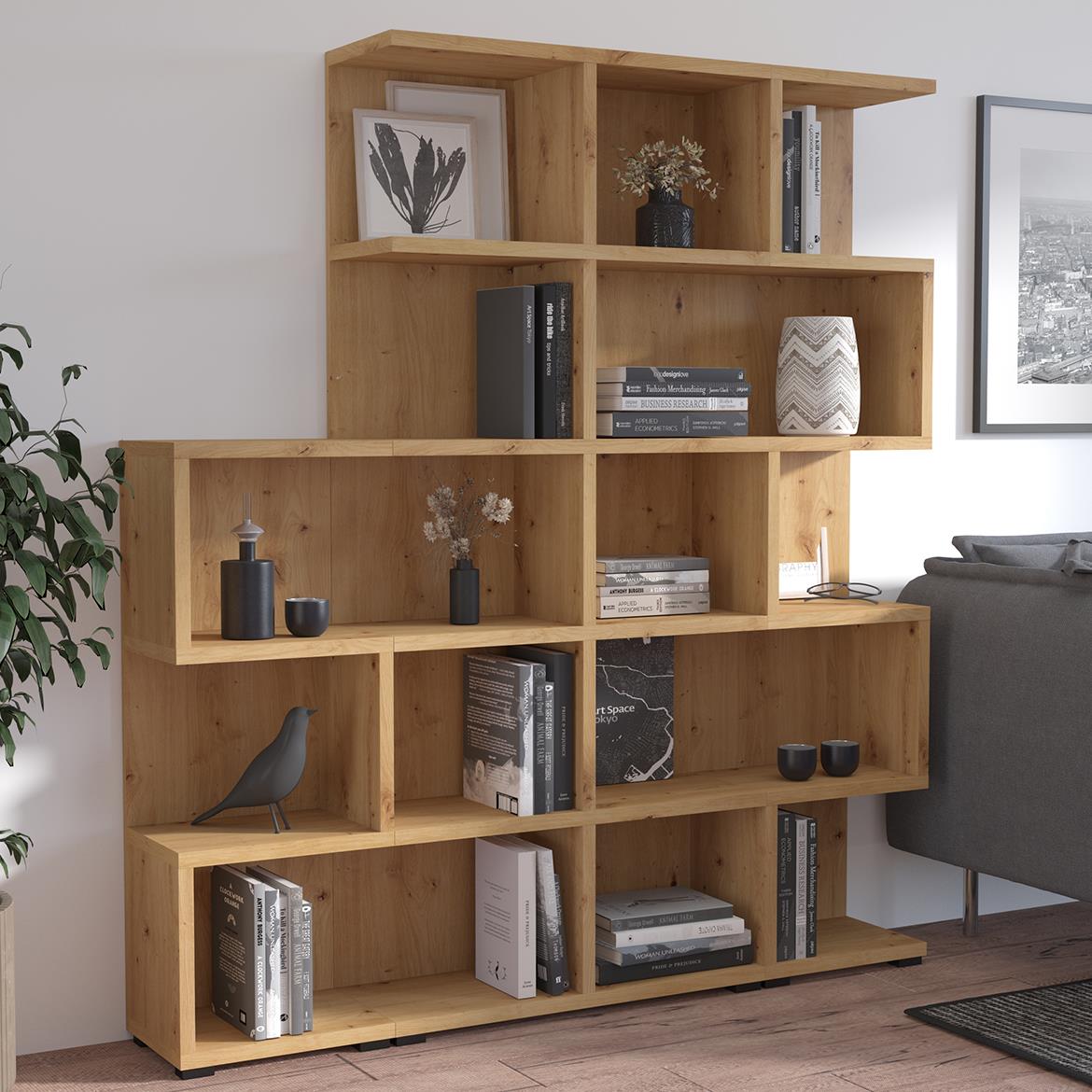 More 01 polica 42x30x184 cm artisan hrast