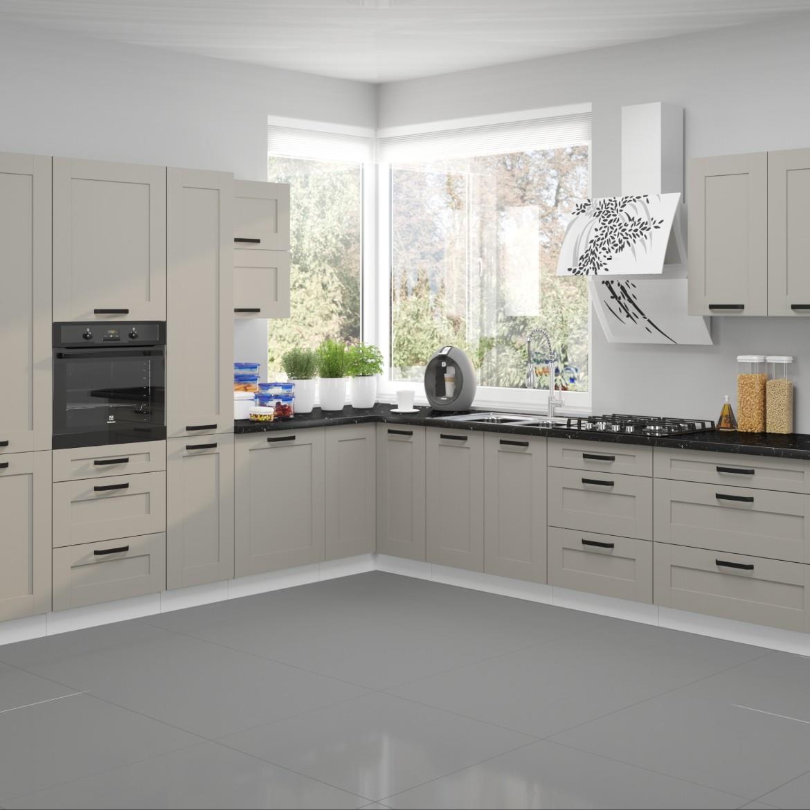 Luna 45G-90 1F kuhinjski element 1 vrata 45x31x90 cm siva/bela