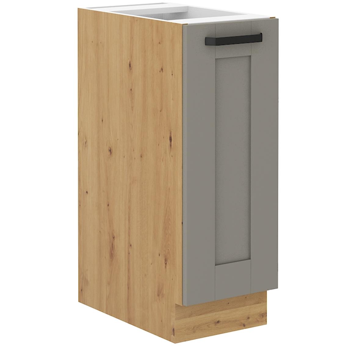 Luna 30D Cargo BB kuhinjski element 1 vrata 30x50x82 cm siva/natur (artisan hrast)