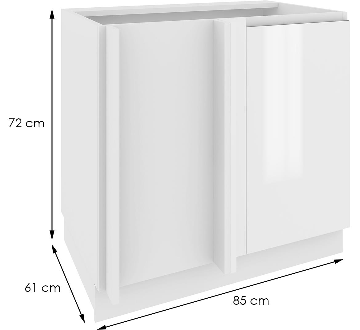 Campari DPPW105/65 kuhinjski element 1 vrata 85x61x72 cm beli visoki sjaj