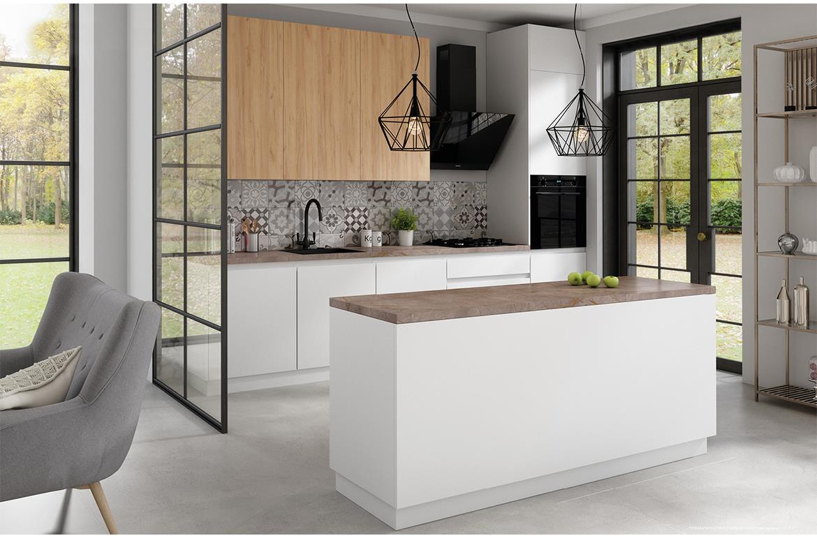 Campari D6P/L kuhinjski element 2 vrata 60x54x72 cm beli visoki sjaj