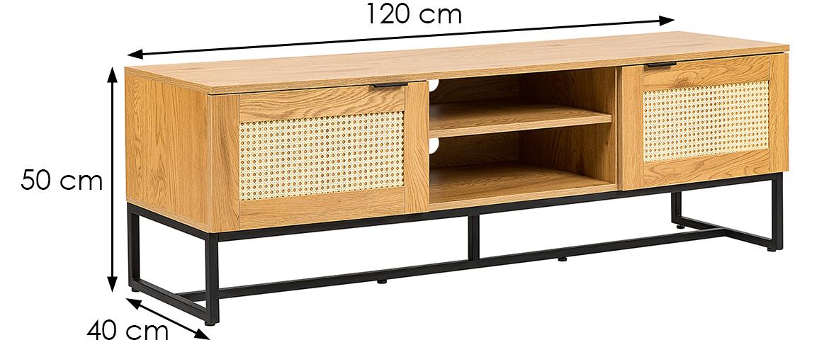 Sailor TU01-W TV komoda 2 fioke 120x40x50 cm hrast