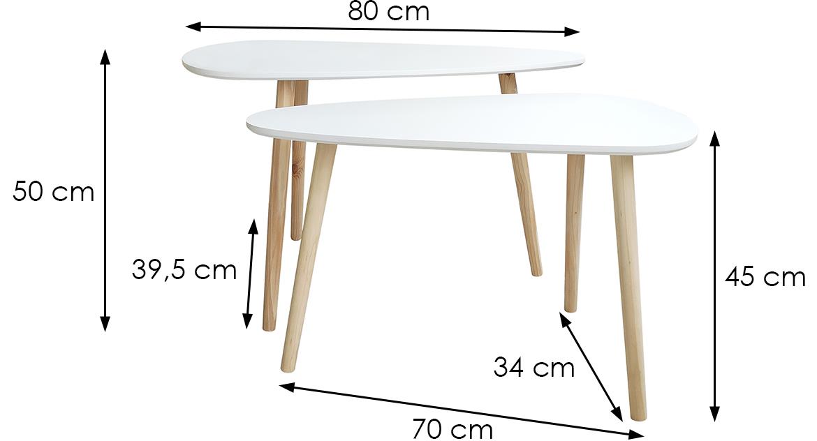 Frej set stocica 2/1 beli/natur