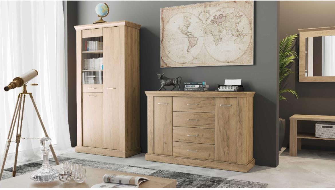 Antica A-146 ormar/ogledalo 2 vrata 148x68x220 cm hrast