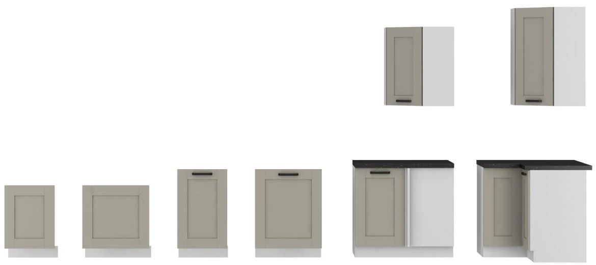 Luna kuhinjska fronta 59,6x2x57 cm siva