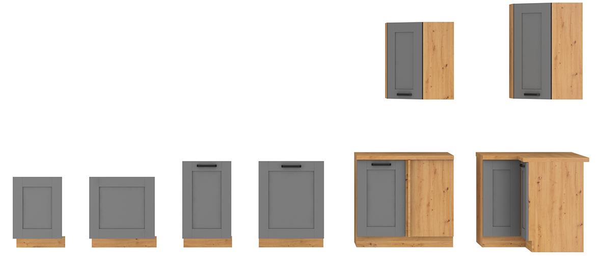 Luna kuhinjska fronta 44,6x2x57 cm tamno siva
