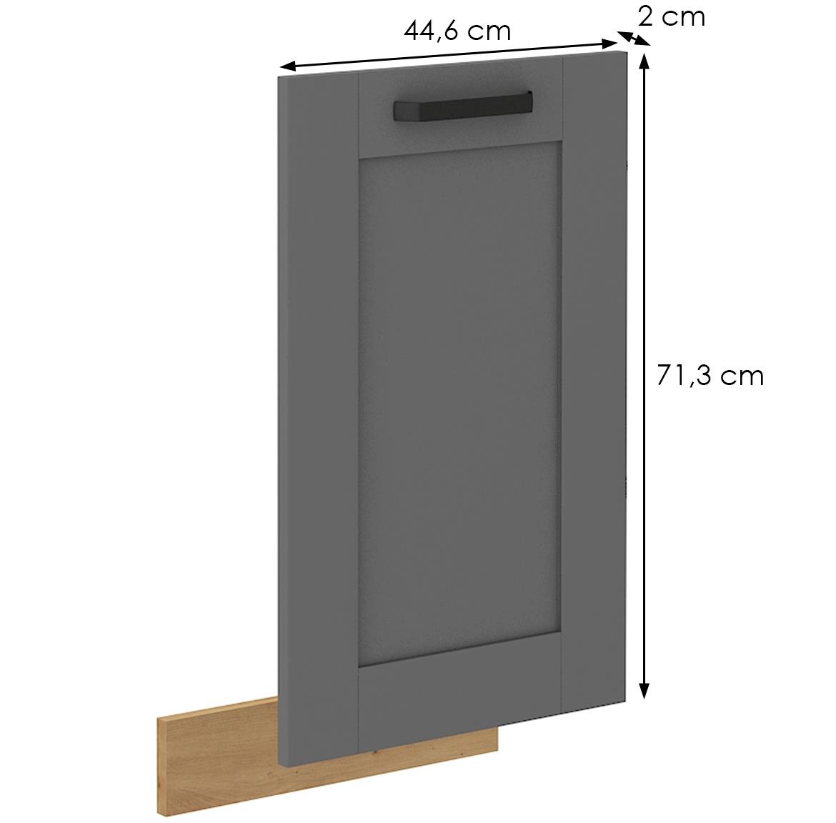 Luna kuhinjska fronta 44,6x2x71,3 cm tamno siva
