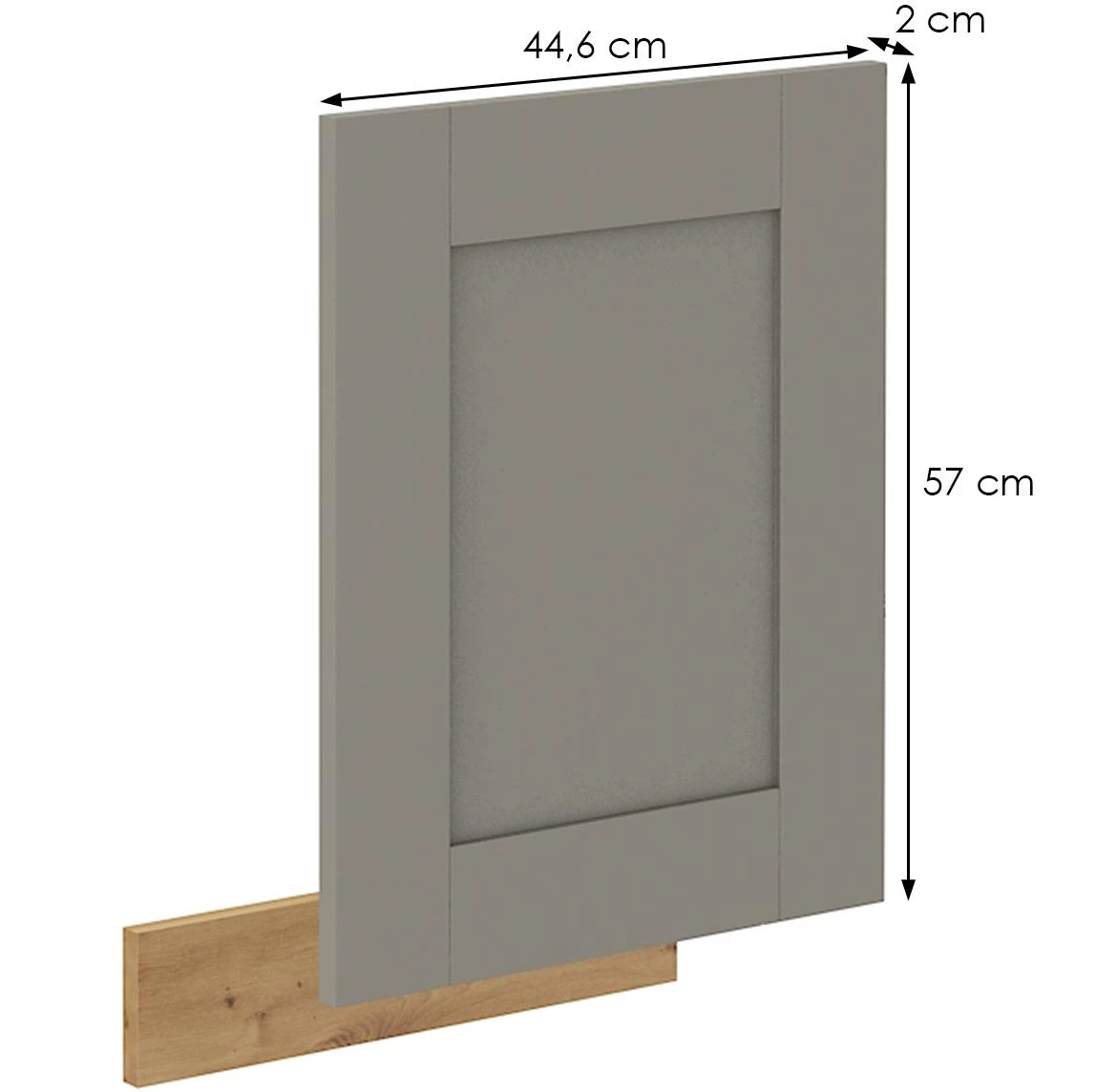 Luna kuhinjska fronta 44,6x2x57 cm siva