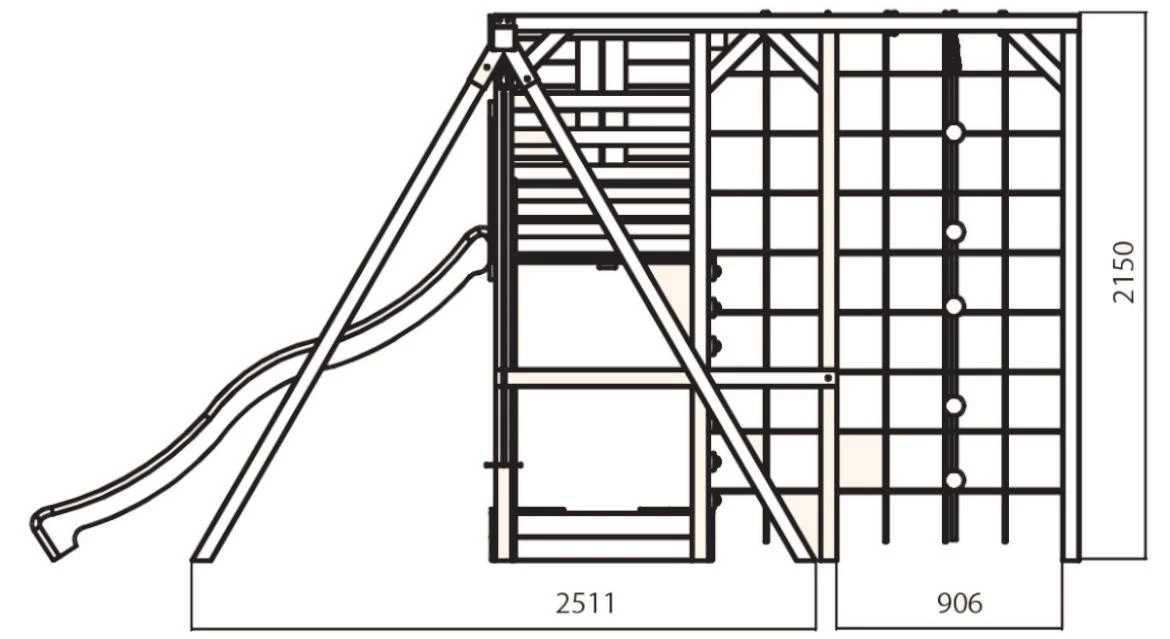 Igralište Cubic Delta 405x367x220 cm