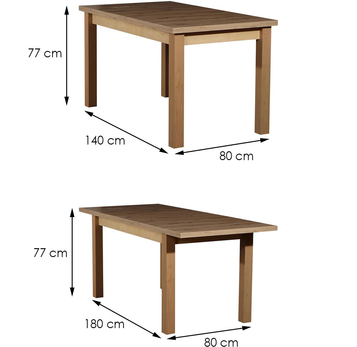 Uranos W114 trpezarijski set sto+6 stolica hrast