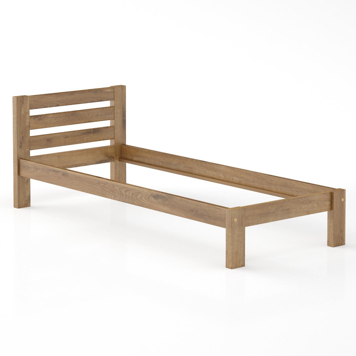 Drveni krevet LK127 99,5x209,5x72 cm hrast