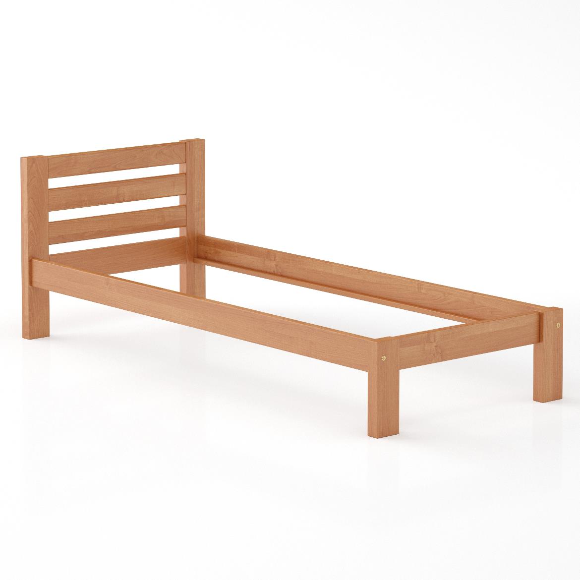 Drveni krevet LK127 89,5x209,5x72 cm bukva