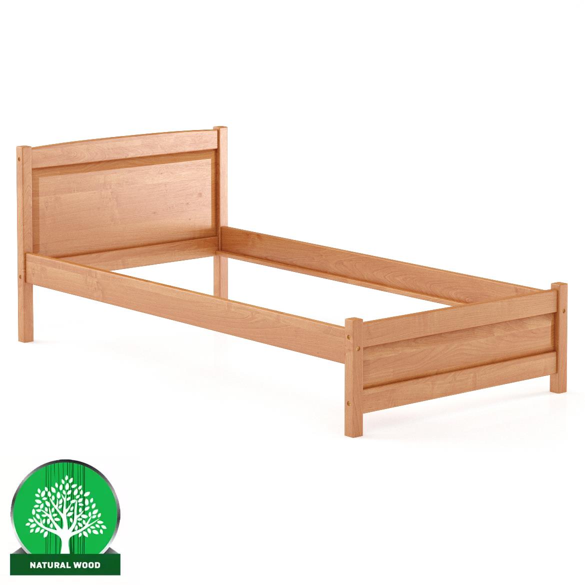 Drveni krevet LK125 107,5x207x68,5 cm bukva