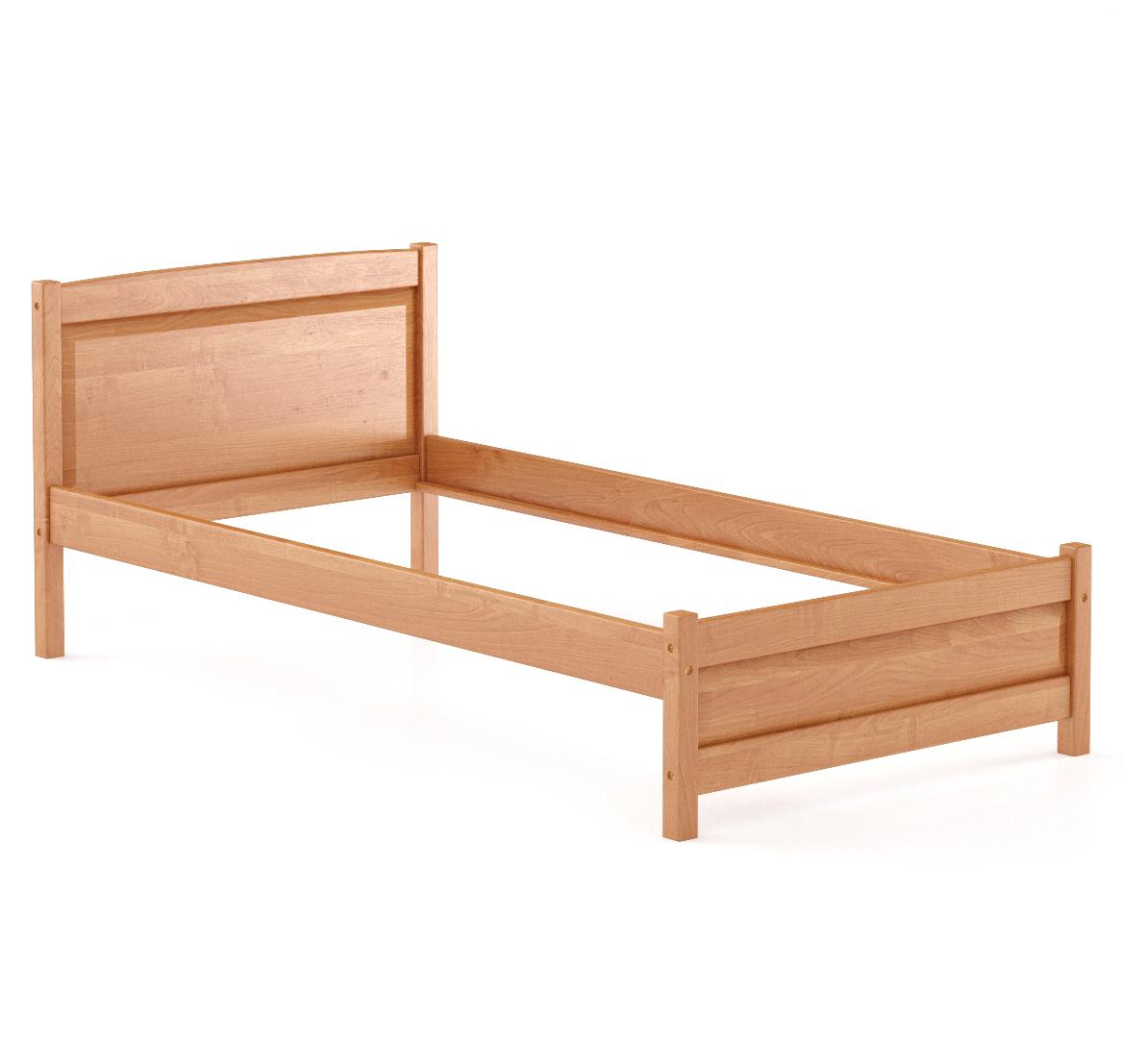 Drveni krevet LK125 107,5x207x68,5 cm bukva